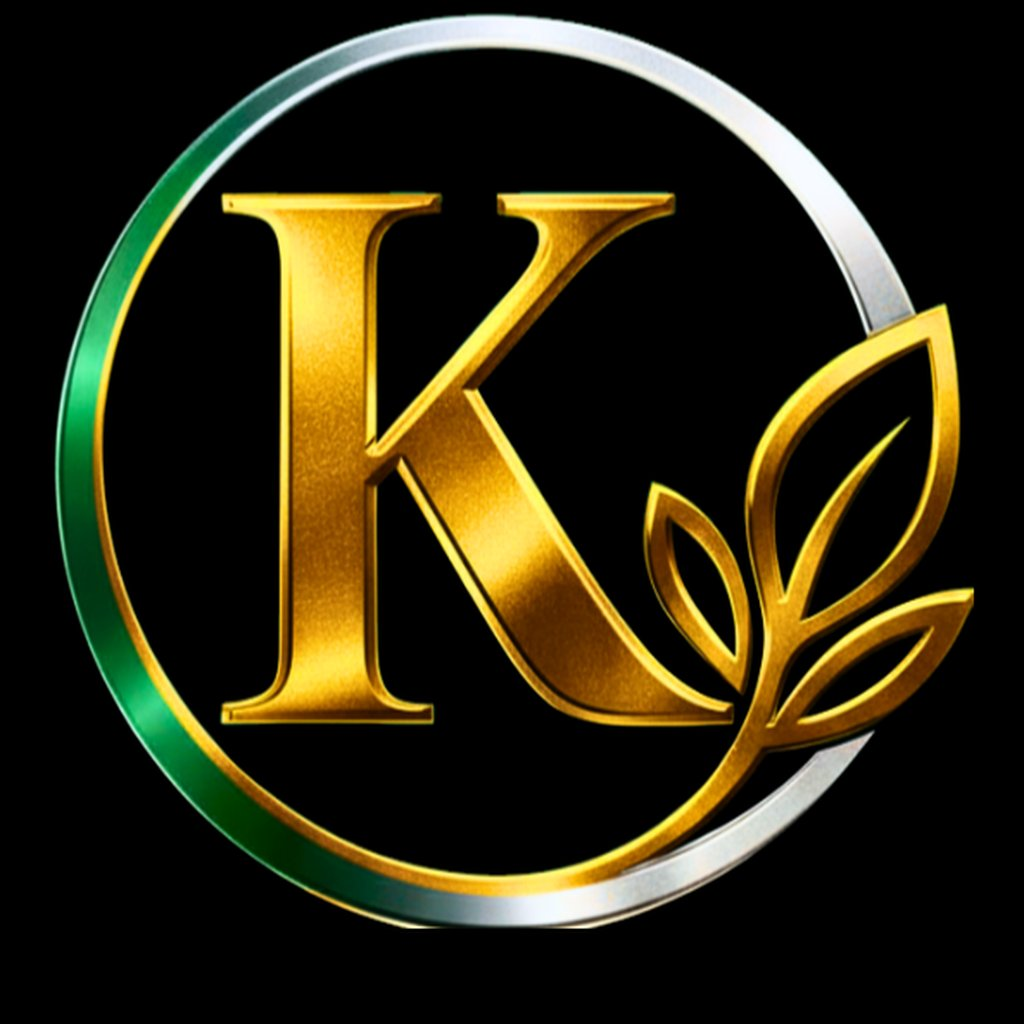 Kayo Services & Consulting — official master mark (gold K with emerald and platinum ring, gold botanical leaf)